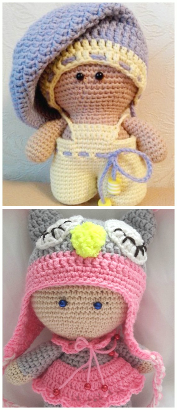 Amigurumi Crochet Baby Doll Amigurumi Free Pattern - #Crochet, #Doll Toys Amigurumi Free Patterns