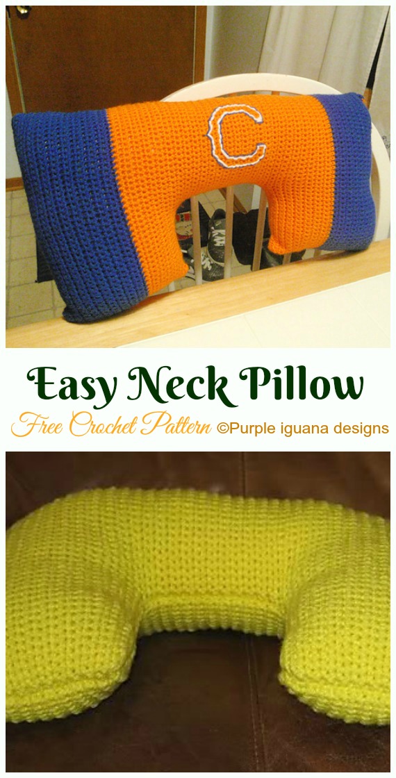 Crochet Travel Neck Pillow Patterns And Tutorials