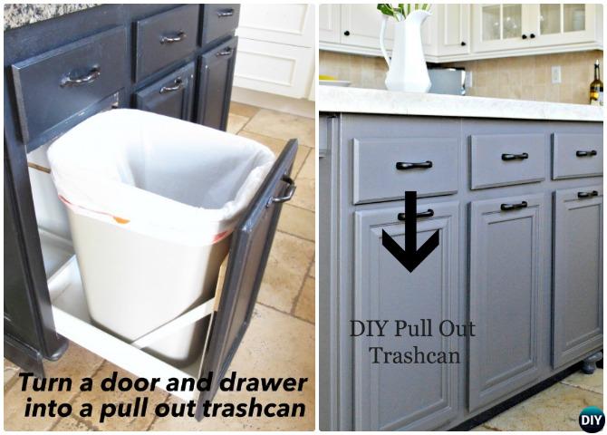 How to Install a Cabinet Mounted Trash Bin DIY! 