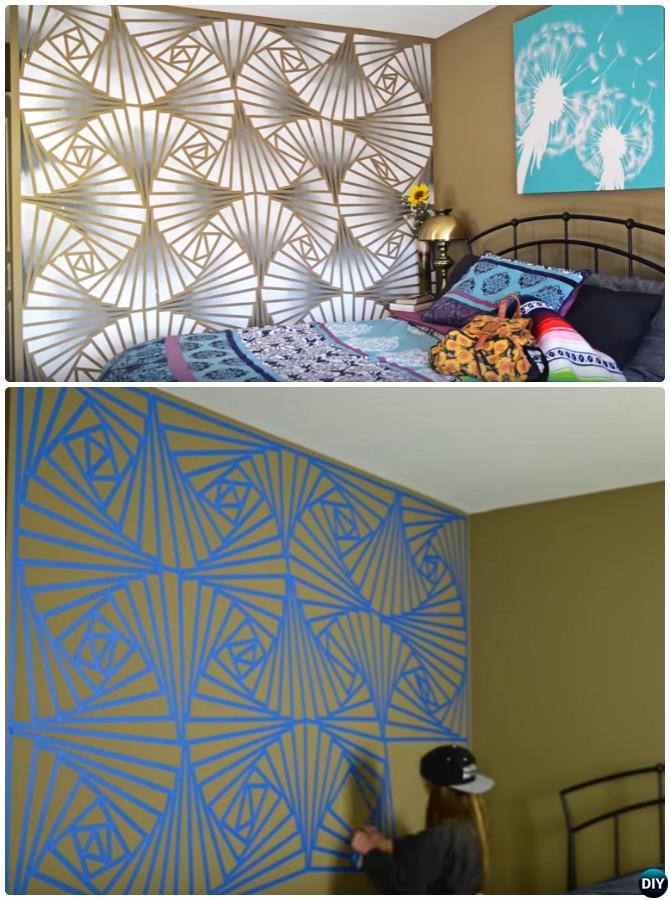DIY Patterned Wall Painting Ideas and Techniques [Picture Instructions]