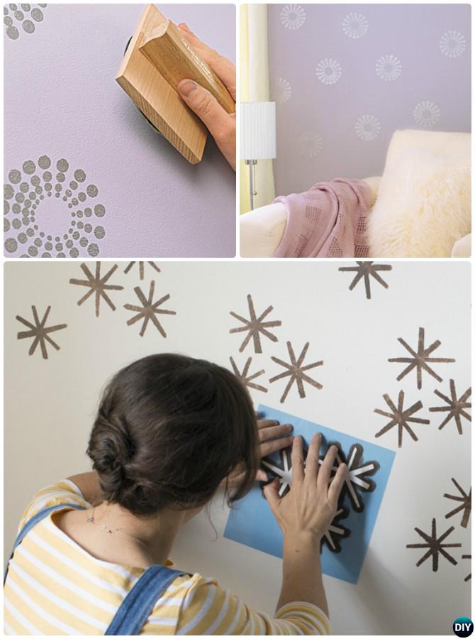 Diy Patterned Wall Painting Ideas And Techniques Picture Instructions