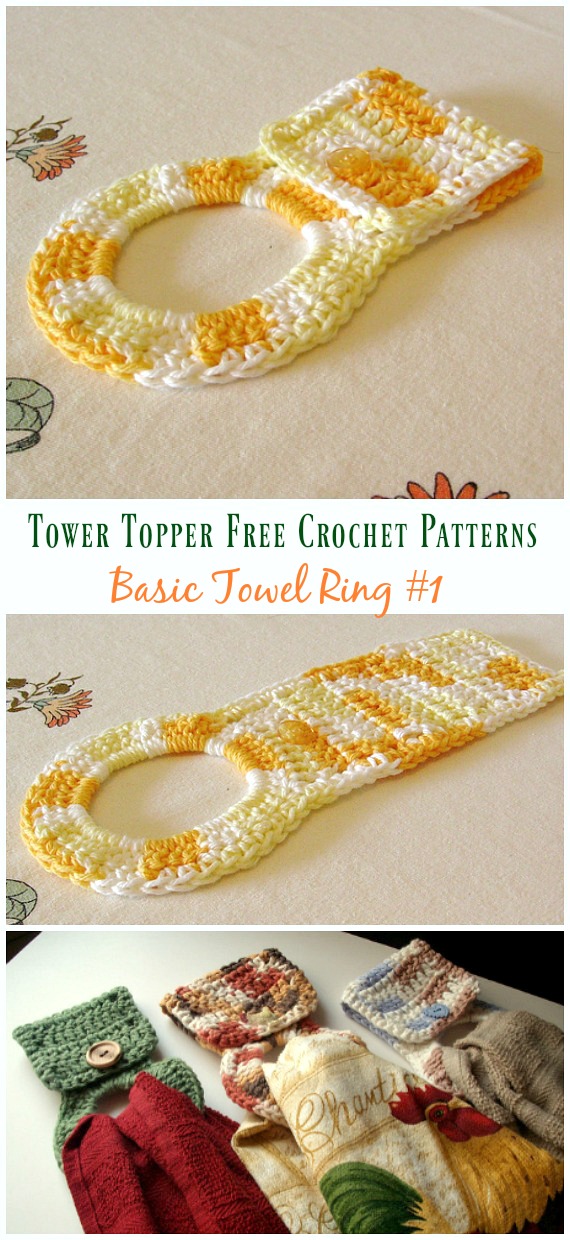 Crochet Modern Towel Ring — Day's Crochet & Knit