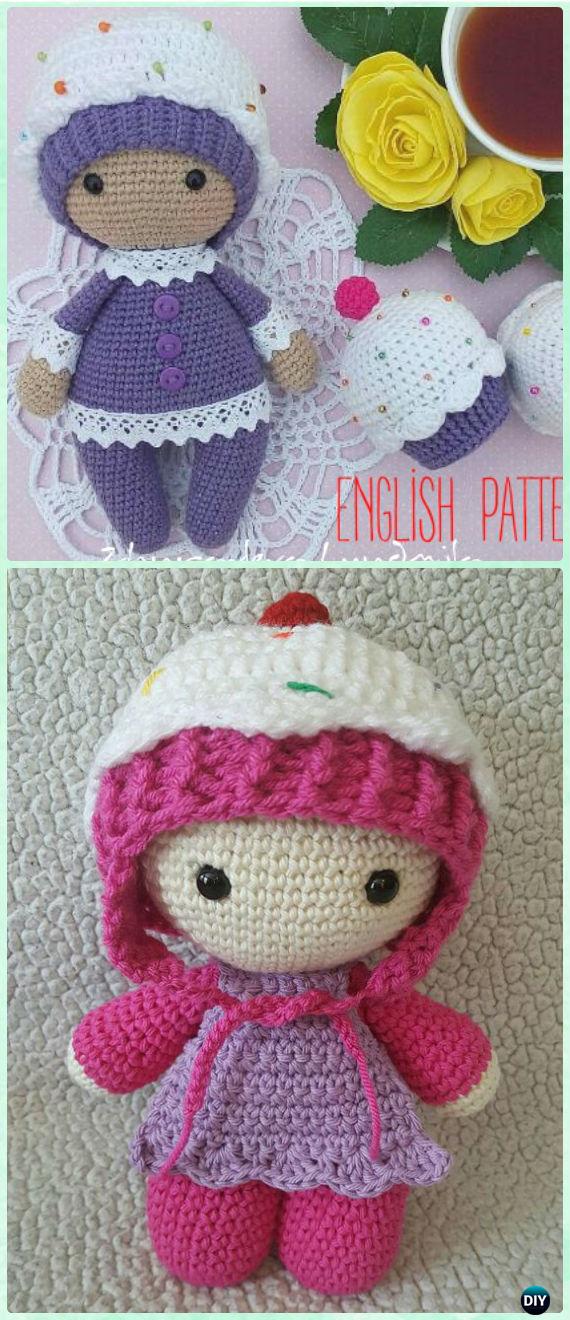 Amigurumi Crochet Cupcake Doll Free Pattern - Crochet Doll Toys Free Patterns
