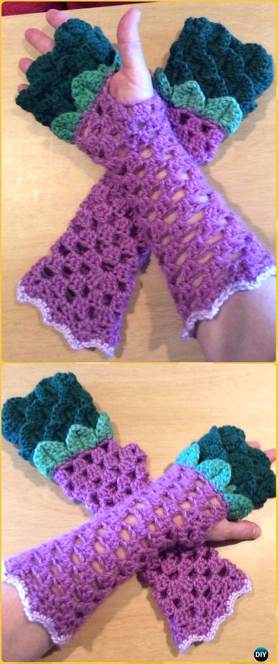 http://www.diyhowto.org/wp-content/uploads/DIYHowto-Crochet-Dragon-Scale-Crocodile-Stitch-Gloves-Patterns-08.jpg