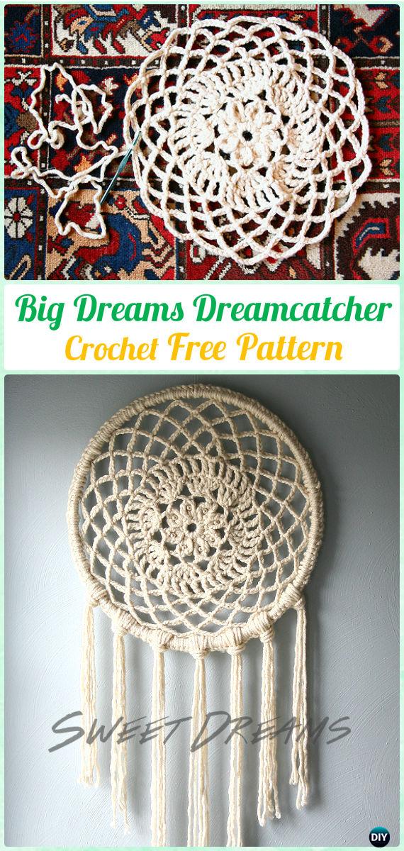 Crochet Dream Catcher SunCatcher Free Patterns