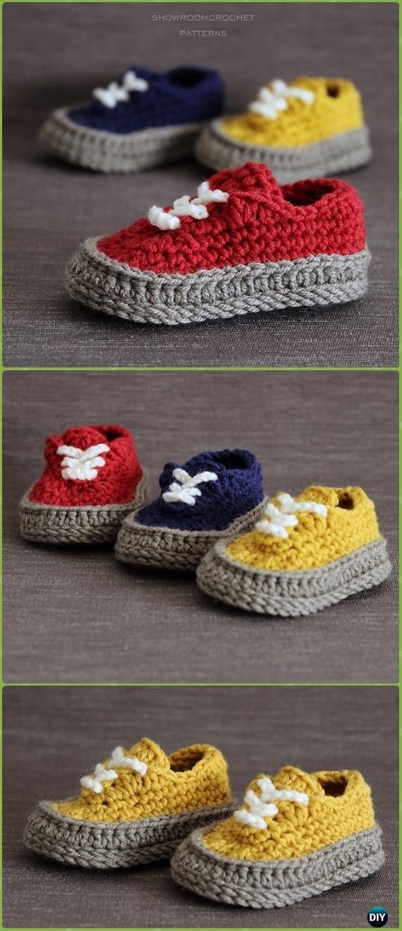 crochet baby sneakers free pattern