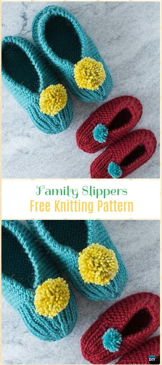 Knit Adult Slippers Boots Free Patterns Written Tutorials