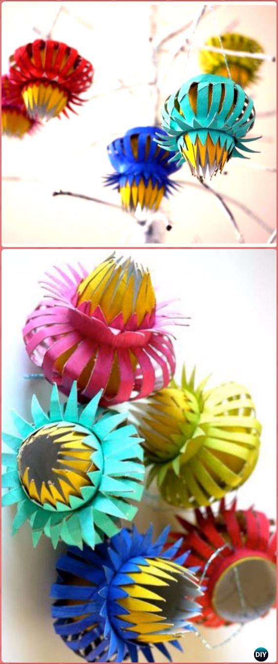 DIY TP Roll Thistle Ornament Tutorial - Paper Roll Christmas Craft Ideas & Projects