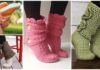 20 High Knee Crochet Slipper Boots Patterns to Keep Your Feet Cozy 16 High Knee Crochet Slipper Boots Patterns to Keep Your Feet Cozy