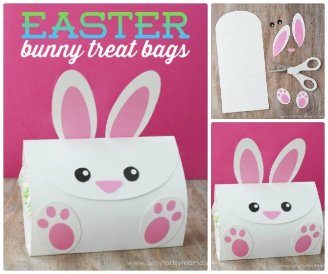 Diy Paper Bunny Bag Treat Easter Bunny Gift Ideas Diy How To