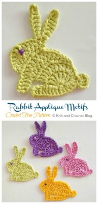 Crochet Bunny Applique Free Patterns