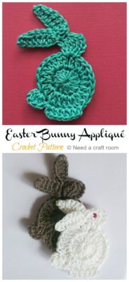 Crochet Bunny Applique Free Patterns