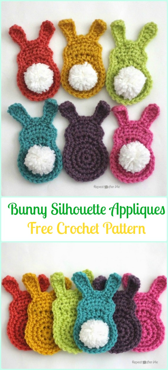 Crochet Bunny Applique Free Patterns