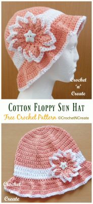 Crochet Women Sun Hat Free Patterns