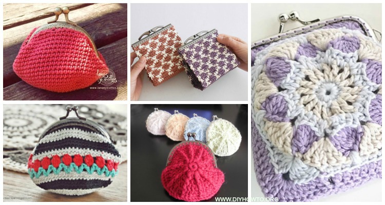 DIYHowto Metal Frame Coin Purse Free Crochet Patterns FB