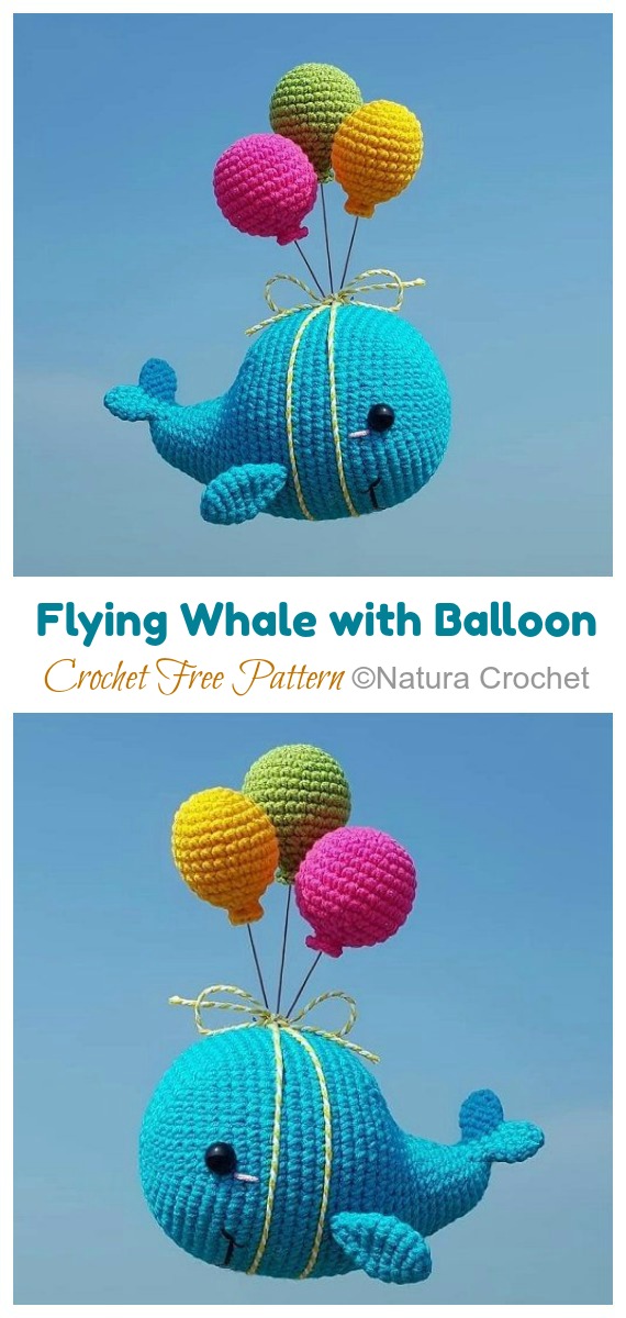 Amigurumi Toy Whale Crochet Free Patterns • DIY How To