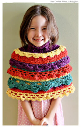 Crochet Kids Capes & Poncho Free Patterns Instructions