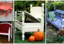 Bring In Bed Frame Garden Bench Into Your Outdoor Seating DIY Bed Frame Garden Bench Projects Instructions