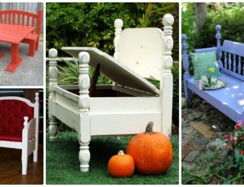 Bring In Bed Frame Garden Bench Into Your Outdoor Seating