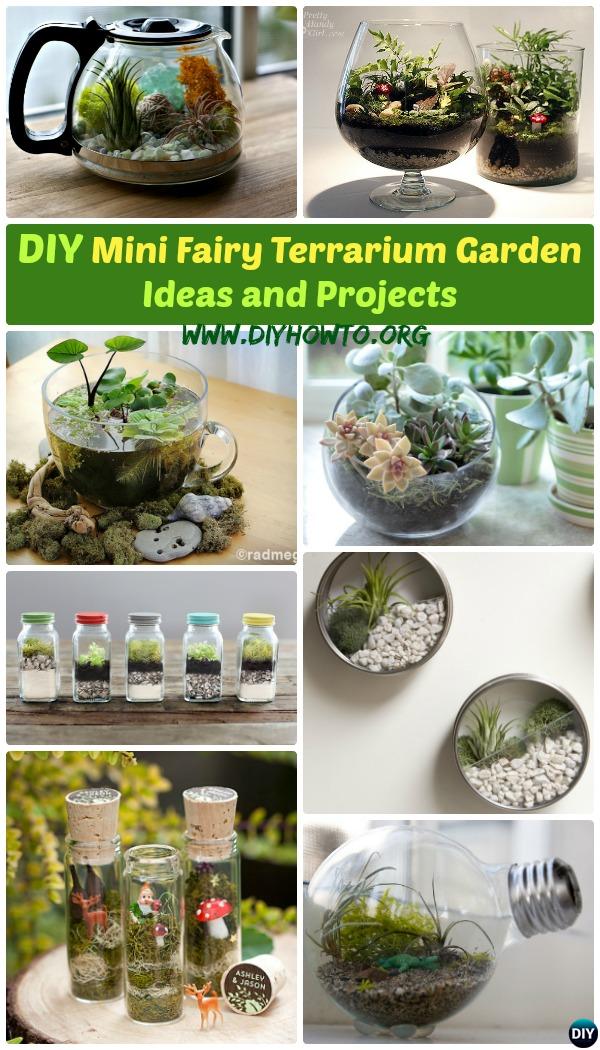 DIY Mini Fairy Terrarium Garden Ideas