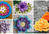 16 Crochet 3D Flower Motif Free Patterns Crochet 3D Flower Motif Free Patterns & Instructions