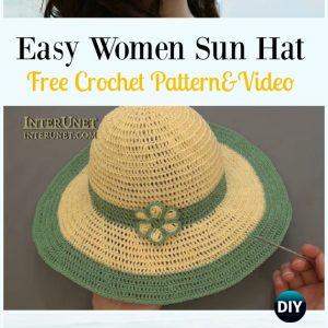 crochet wide brim hat pattern