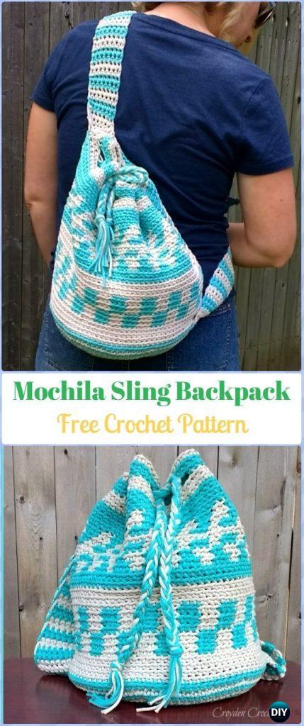 Crochet Backpack Free Patterns for Big Kids&Adults