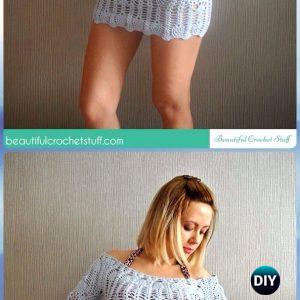 crochet pineapple beach cover up