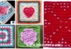 Crochet Heart Granny Square Free Patterns Crochet Heart Square Free Patterns & Tutorials