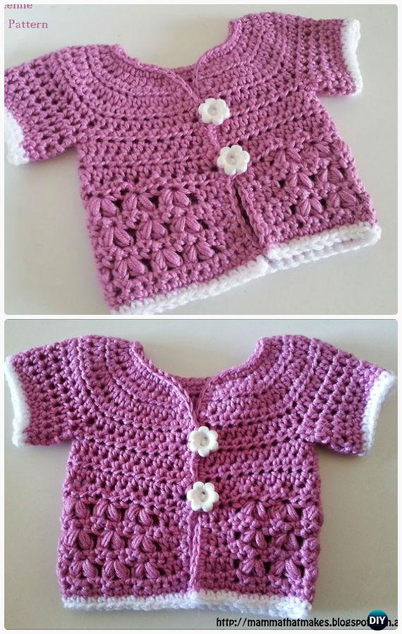 Crochet Stylo Jacket Free Pattern - Crochet Kid's Sweater Coat Free Patterns