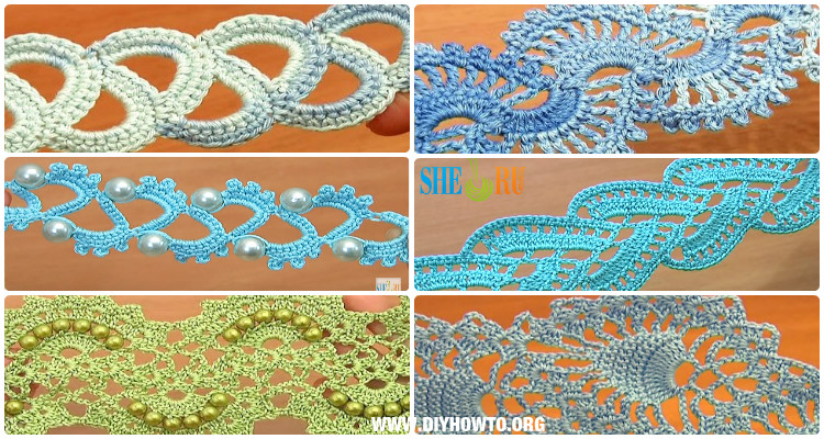 Complete any of your patterns in style with this crochet lace tape