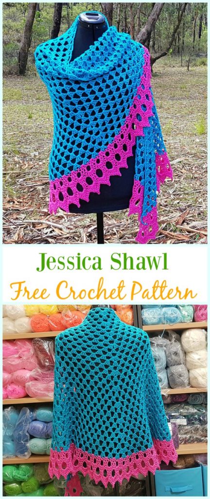 Crochet Women Shawl Outwear Free Patterns Instructions