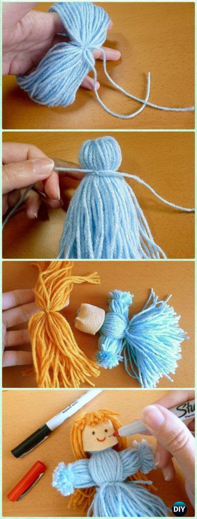 DIY Yarn Crafts Ideas Projects No Crochet