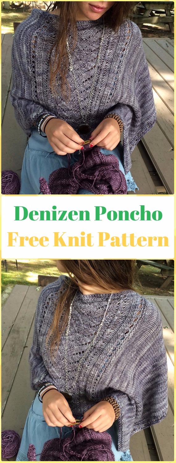 Knit Women Capes & Poncho Free Patterns Instructions